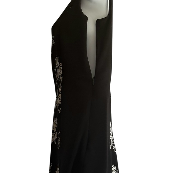 Eric + lani Black & White Floral Dress, Gothic Style,Whimsical Design,Romantic - Picture 4 of 16